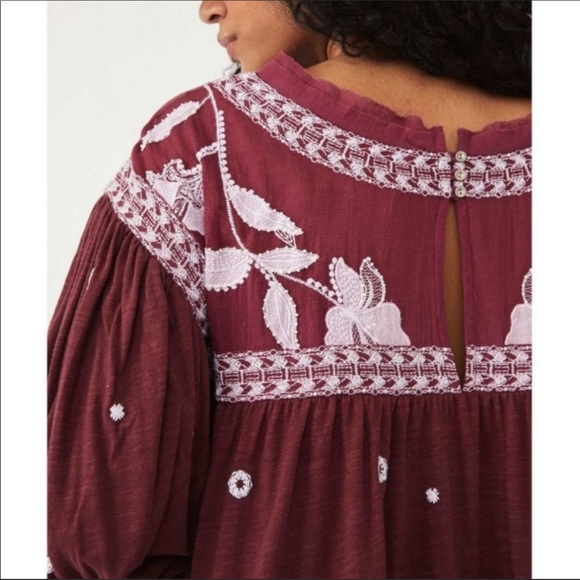 Free People Edie Tee - Sweet Raisin - Picture 4 of 8